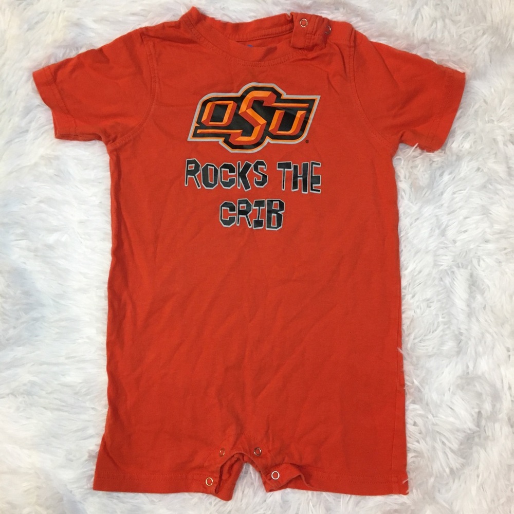 NCAA Baby Infant OK State OSU Orange Romper 24 Months